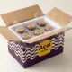 Geöffnete Isolierbox mit 6 Açaí Bechern
